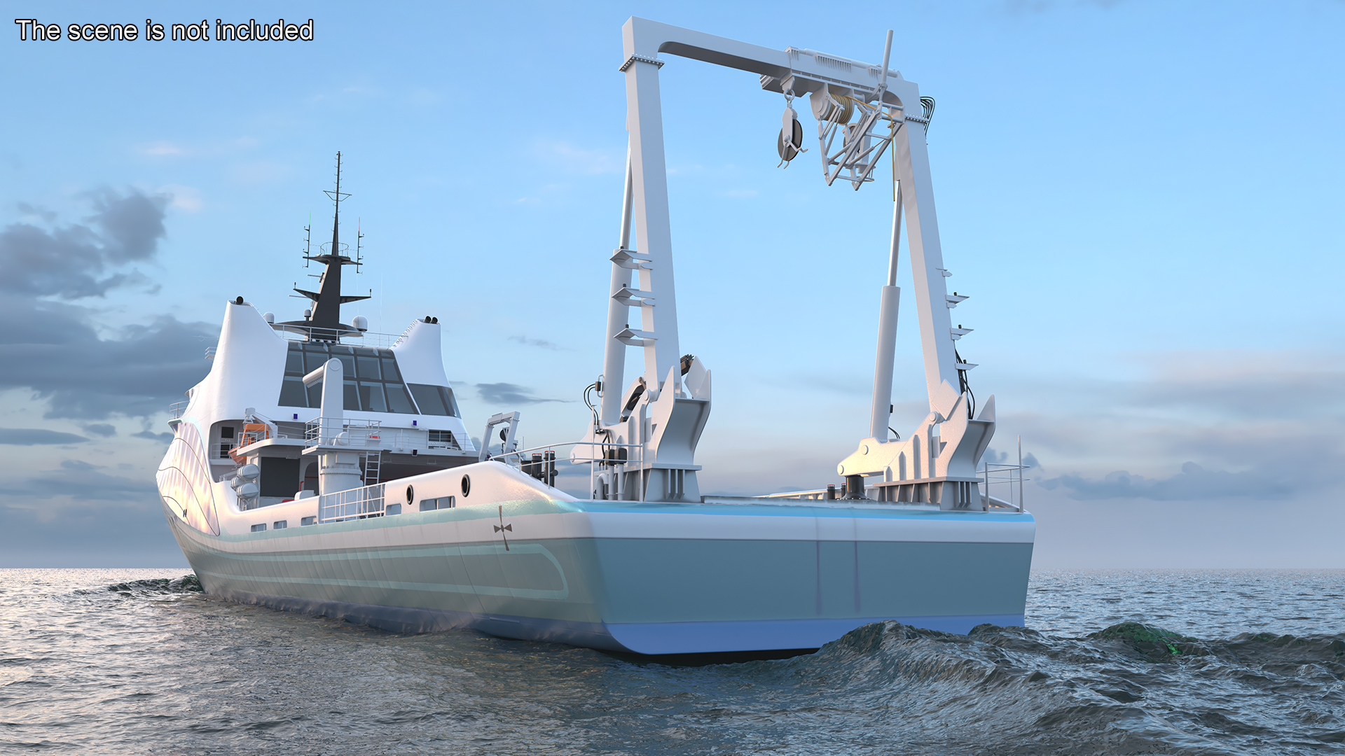 Ship for Transporting and Launching Drones 3D