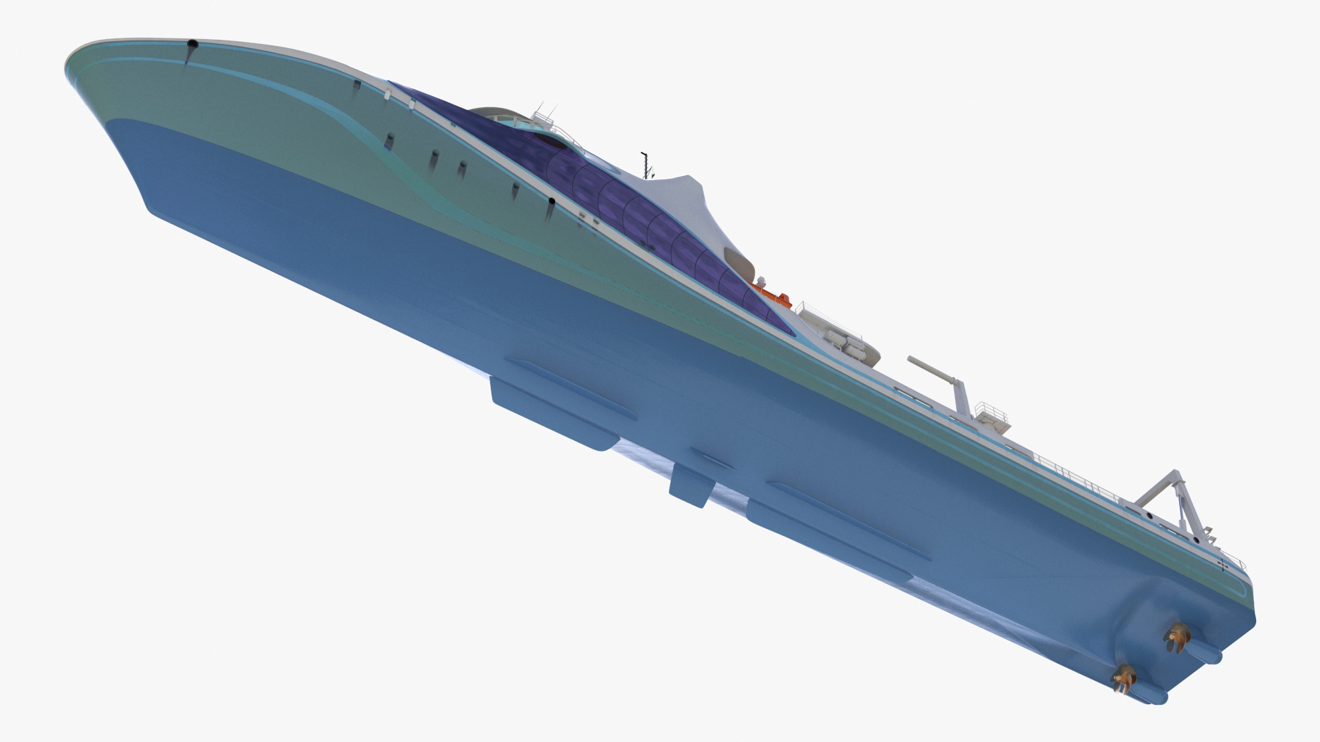 Ship for Transporting and Launching Drones 3D