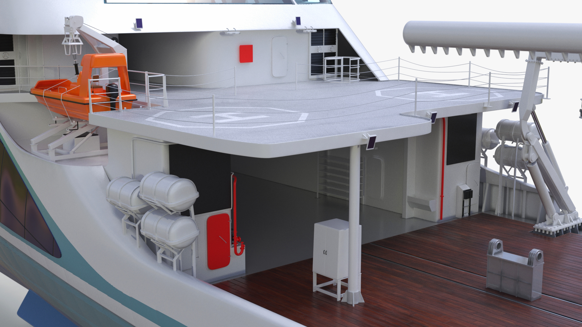 Ship for Transporting and Launching Drones 3D