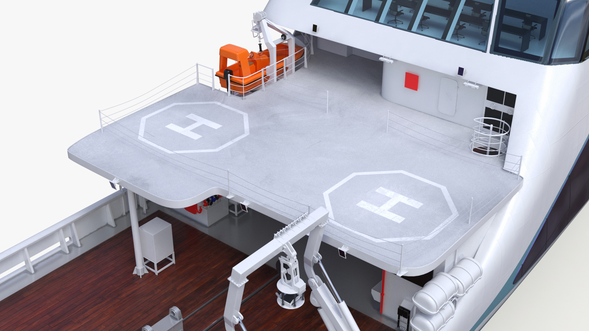 Ship for Transporting and Launching Drones 3D