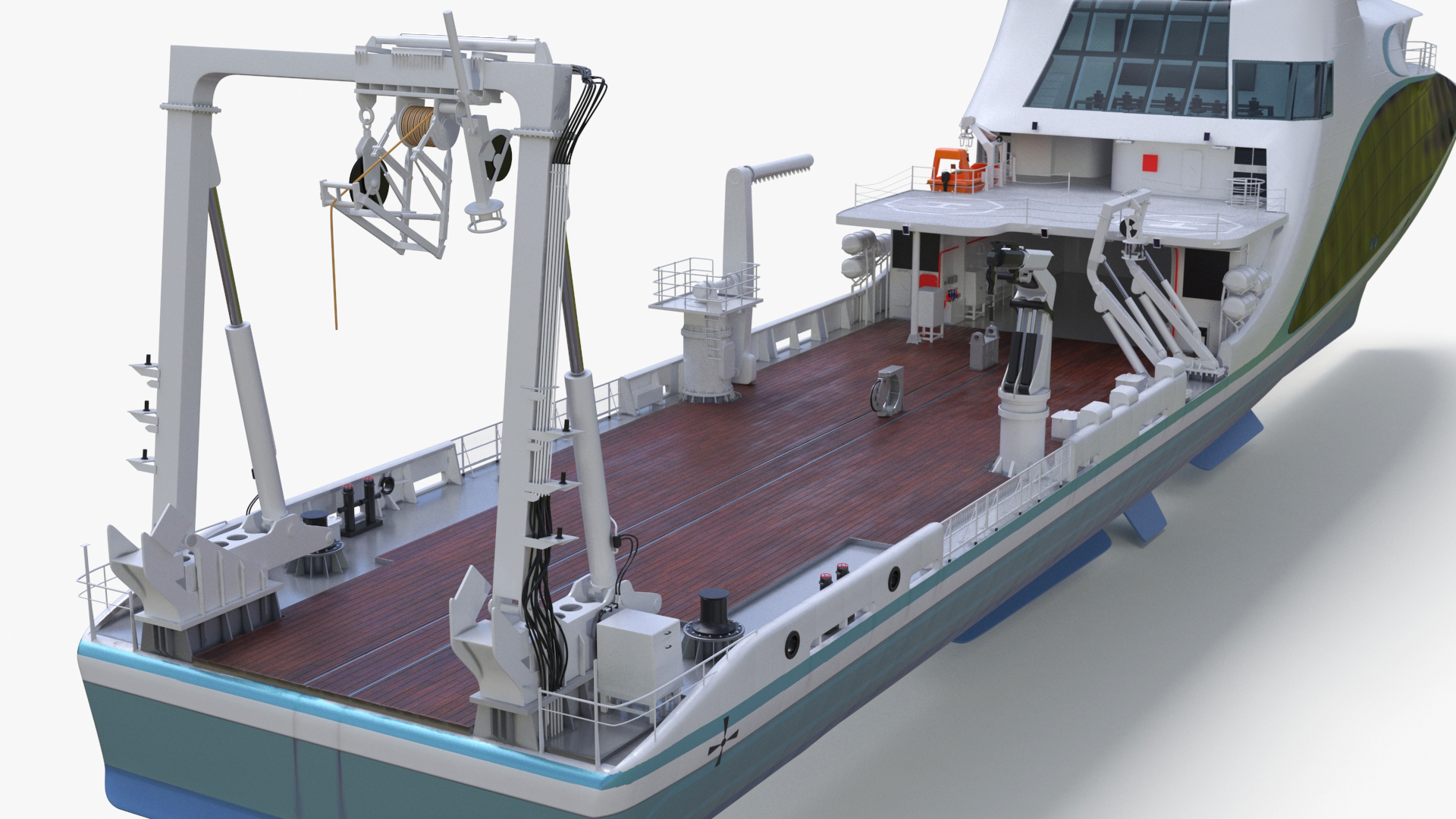 Ship for Transporting and Launching Drones 3D