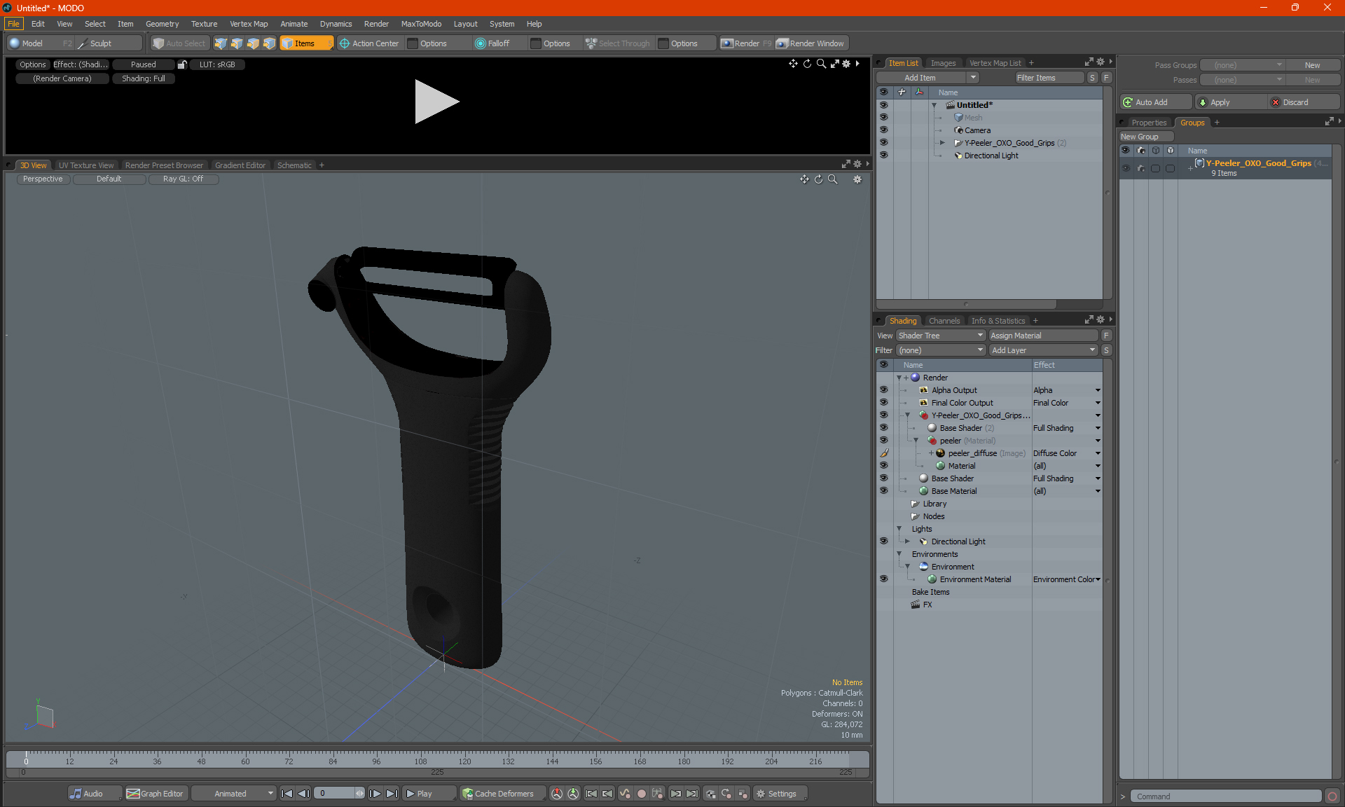3D Y-Peeler OXO Good Grips model