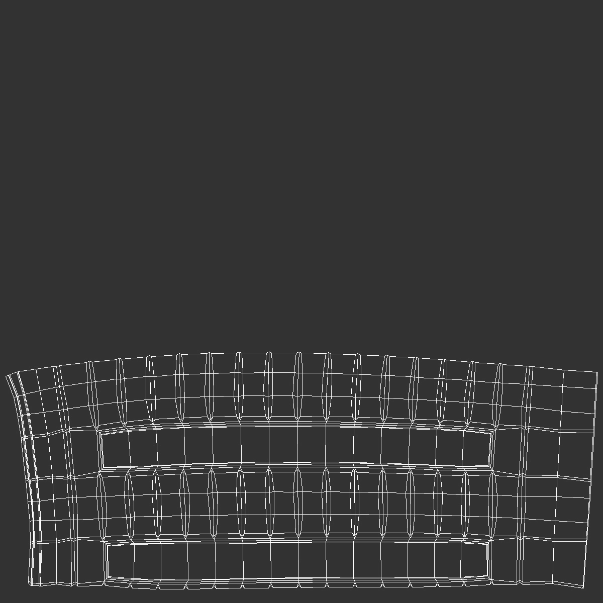 Black Tennis Racket 3D model