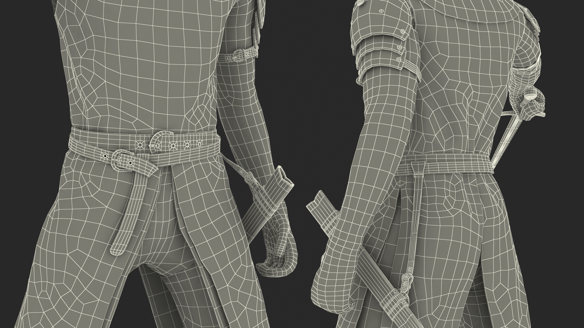 Crusader Knight King Rigged 3D