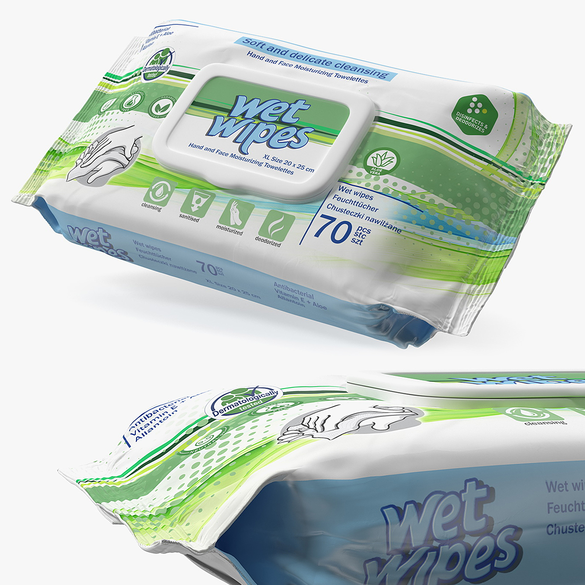 Hand Cleansing Wet Wipes