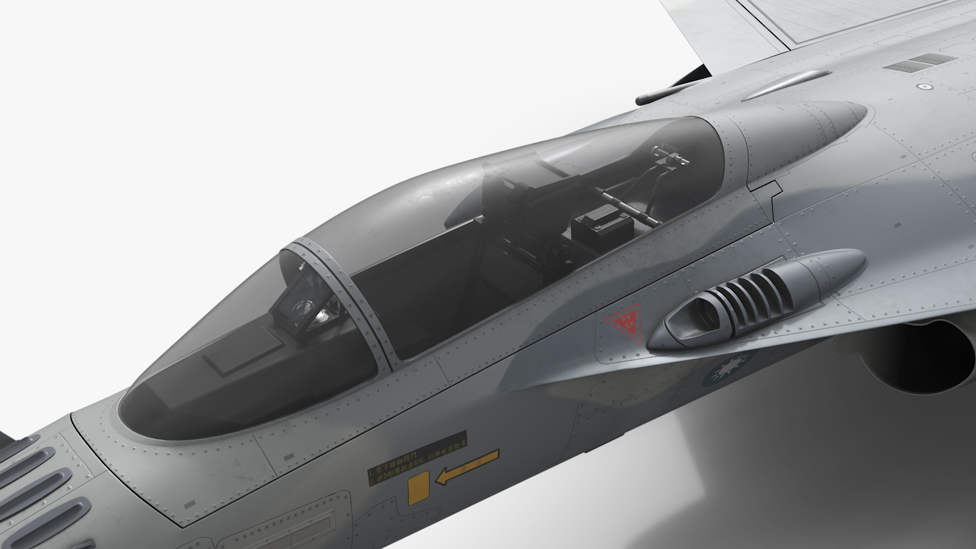3D model Fighting Jet AIDC F-CK-1 Ching-Kuo Simplified