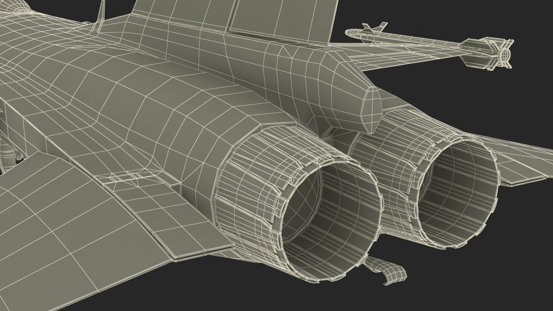 3D model Fighting Jet AIDC F-CK-1 Ching-Kuo Simplified