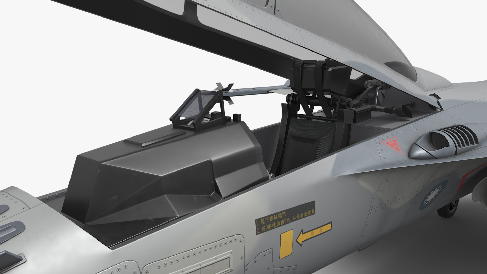 3D model Fighting Jet AIDC F-CK-1 Ching-Kuo Simplified