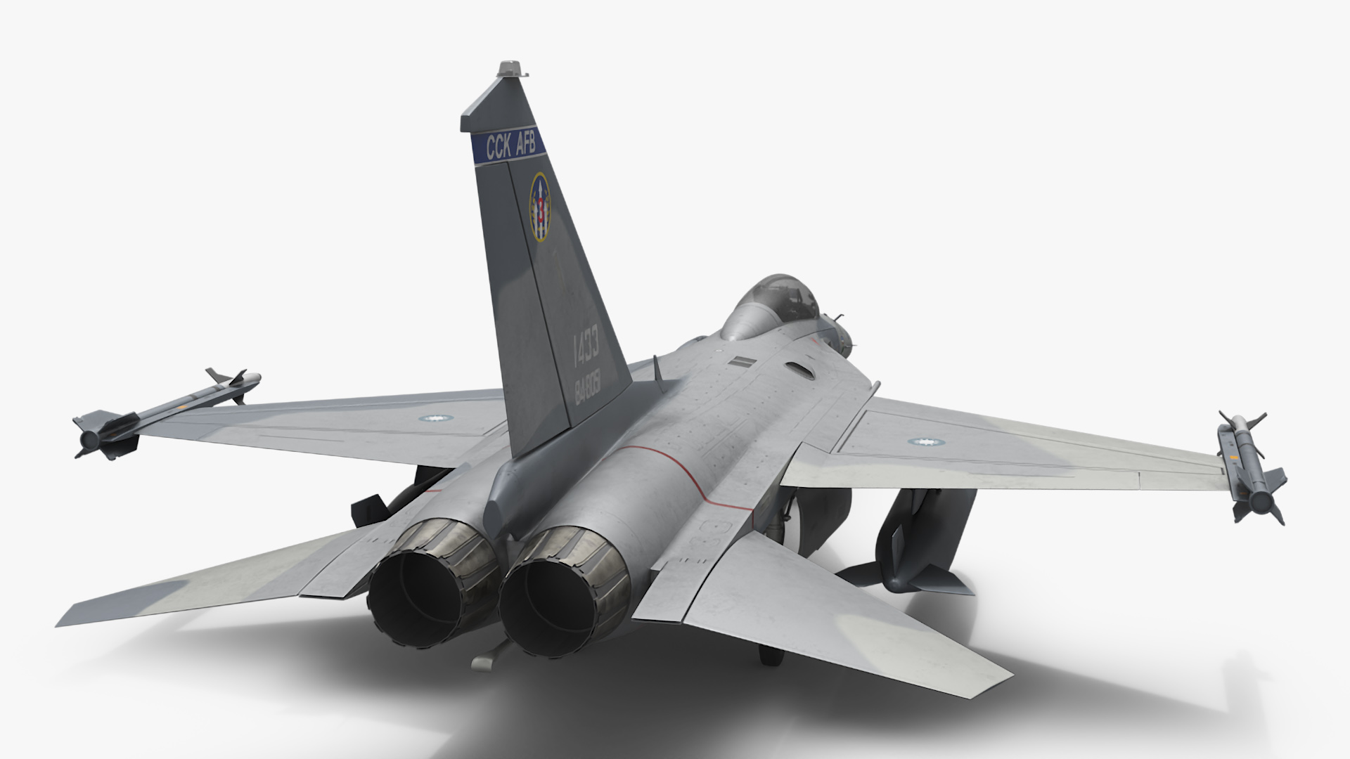 3D model Fighting Jet AIDC F-CK-1 Ching-Kuo Simplified
