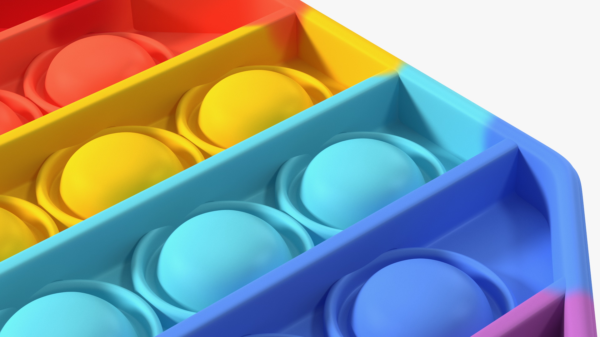 3D Rainbow Octagon Pop It Toy