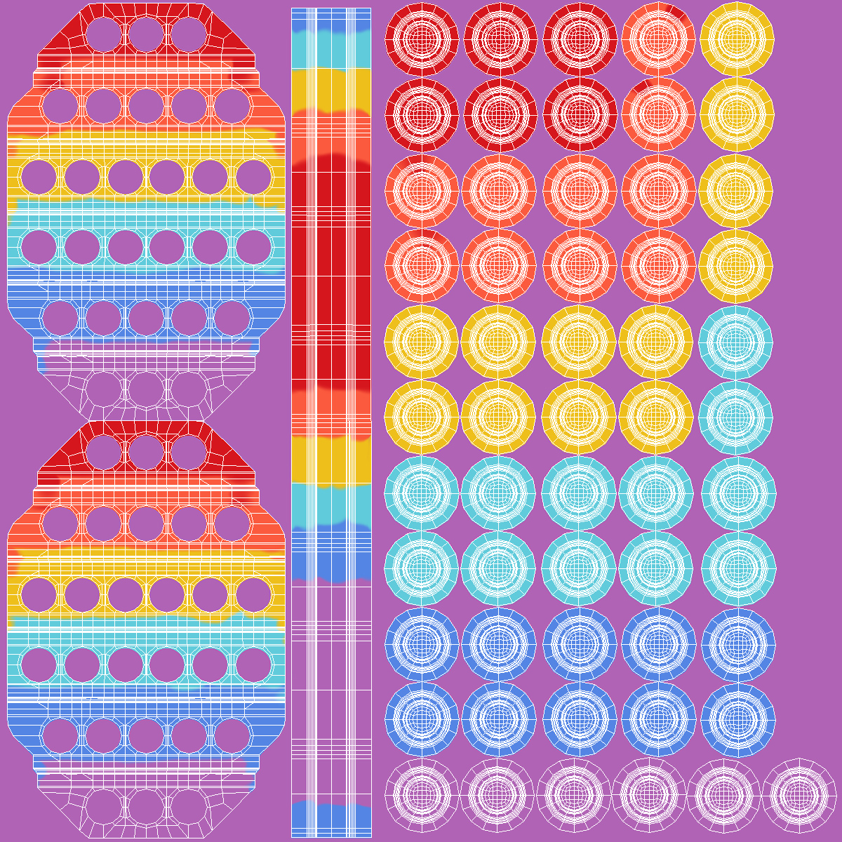 3D Rainbow Octagon Pop It Toy
