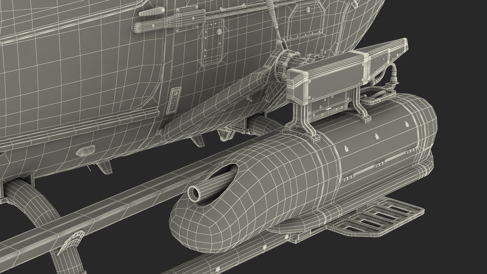 Combat Helicopter Aerial Scout 72X 3D model