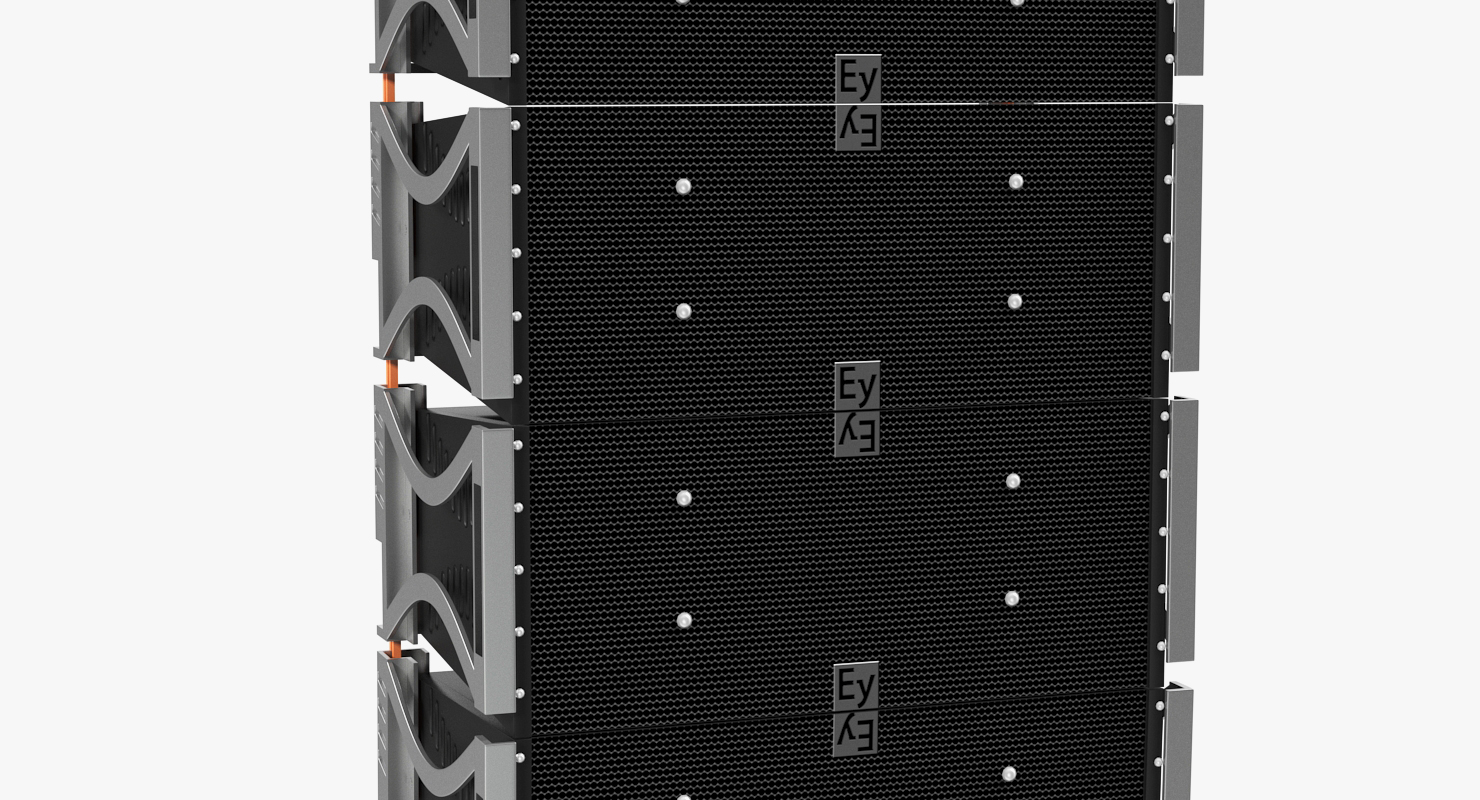 Concert Stage Array Audio System 3D