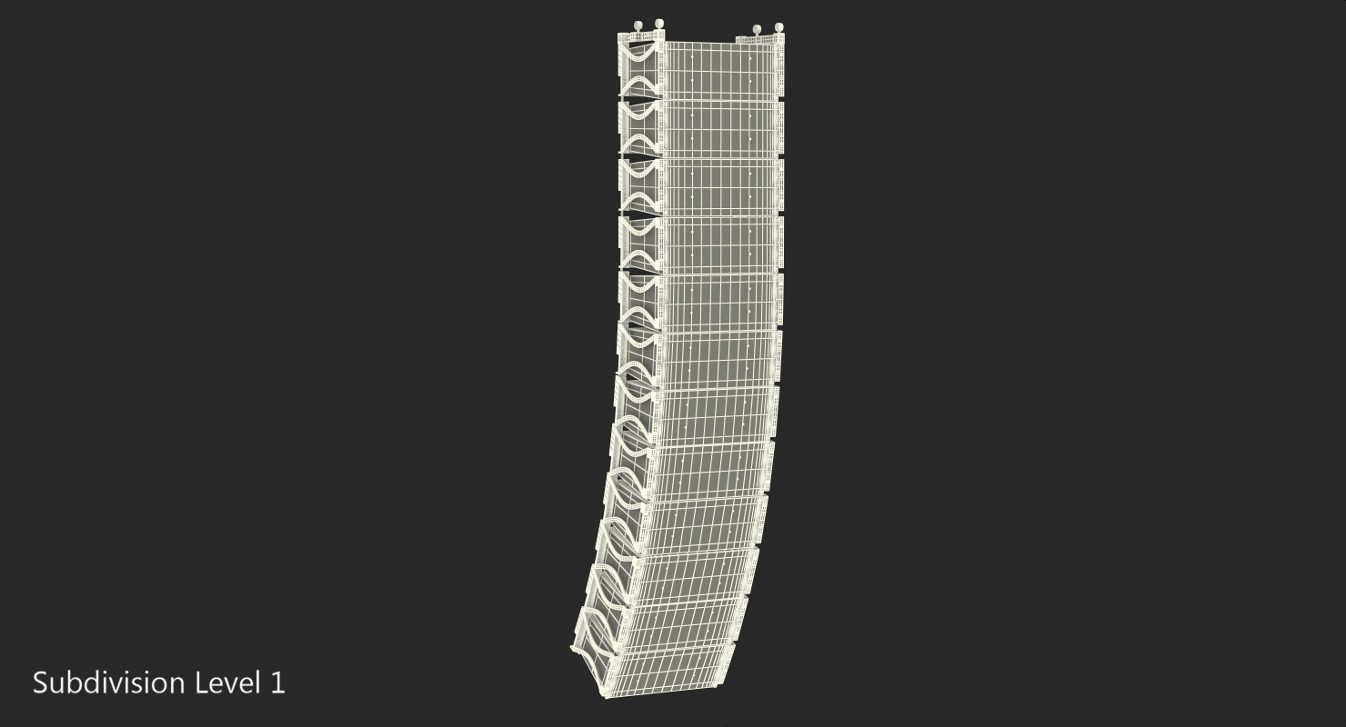 Concert Stage Array Audio System 3D