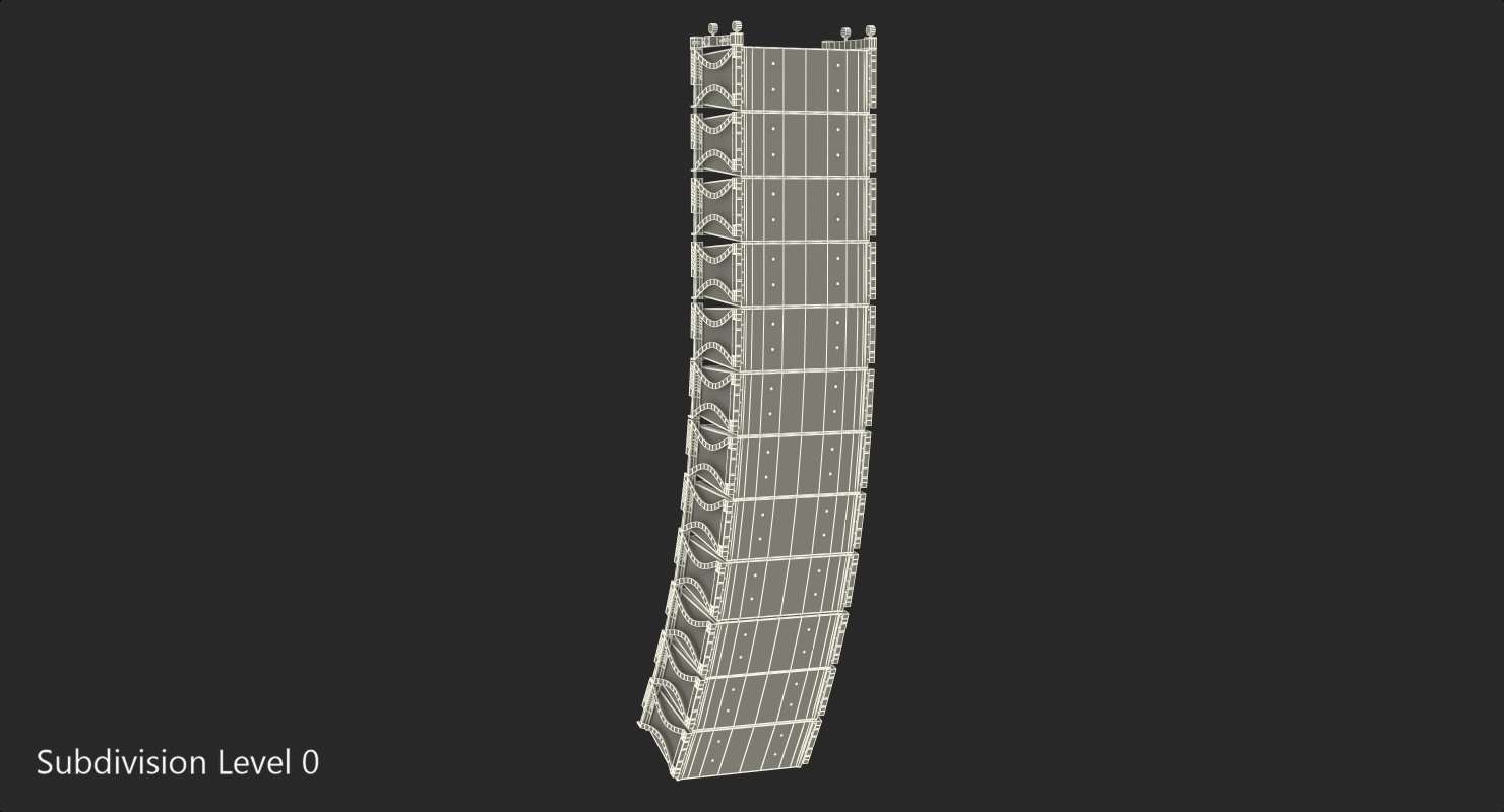 Concert Stage Array Audio System 3D