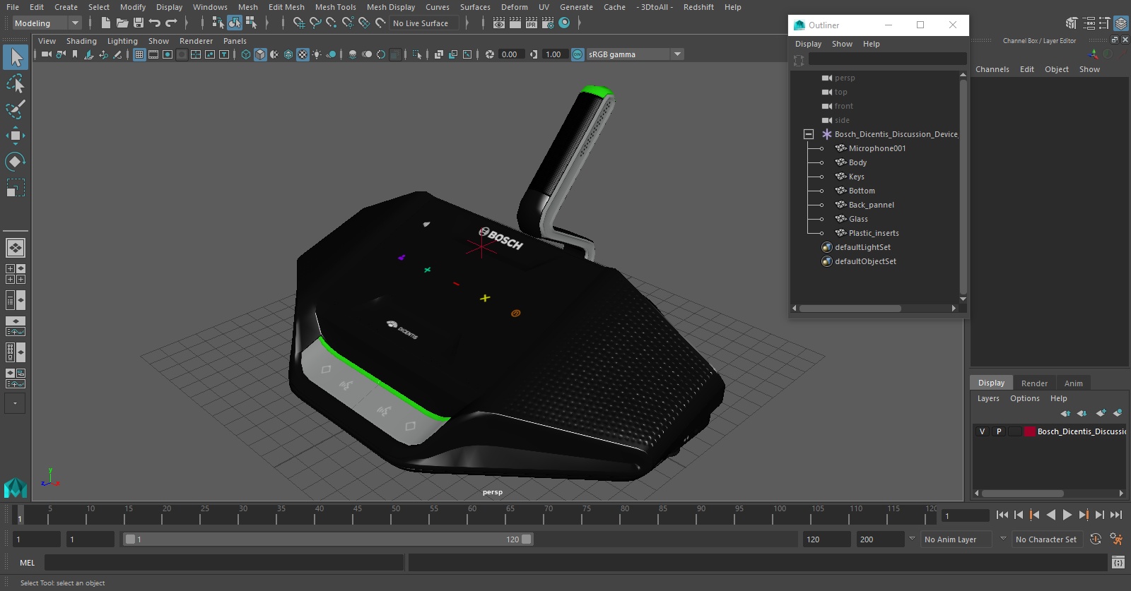 Bosch Dicentis Discussion Device with Voting 3D model