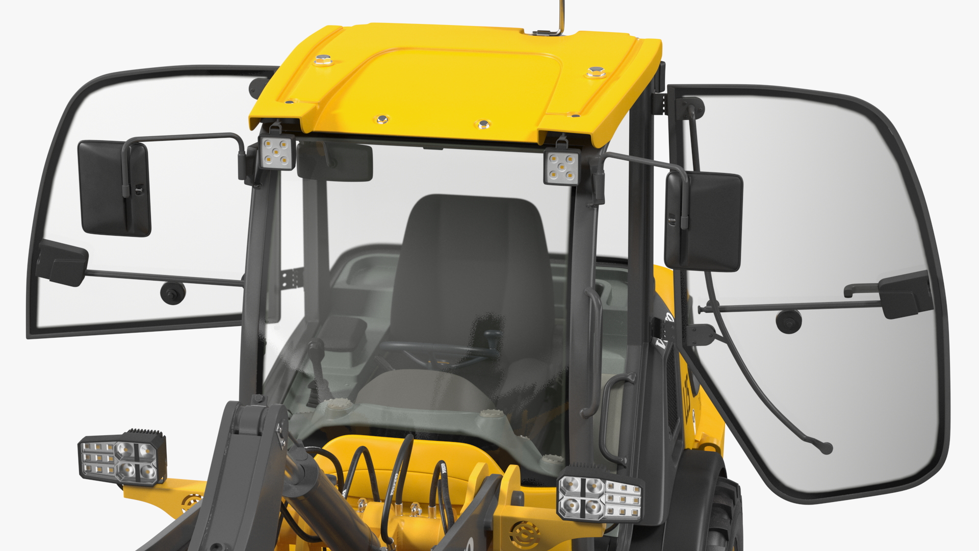 Volvo L25 Electric Loader with Pallet Fork Rigged 3D model