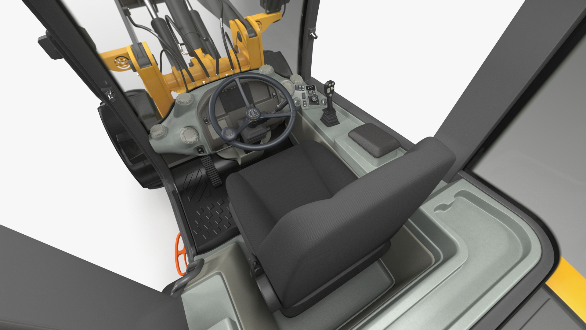 Volvo L25 Electric Loader with Pallet Fork Rigged 3D model