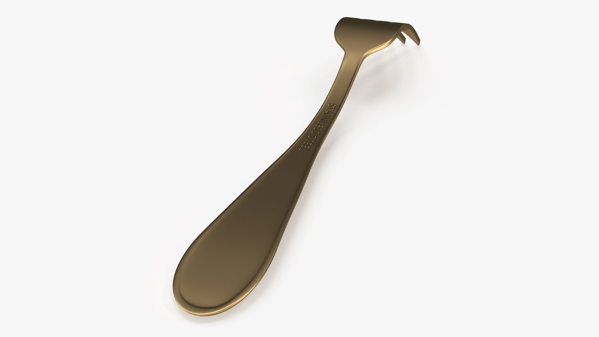 3D Golden Fork