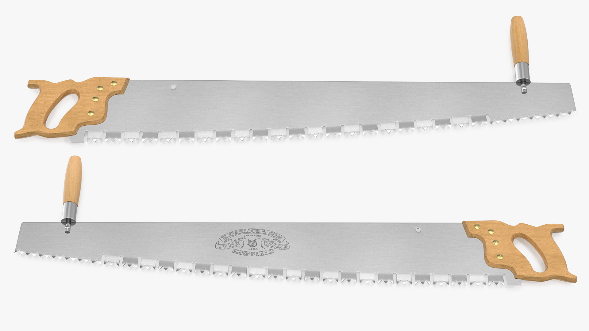 3D model One Man Lynx Brand 3ft Crosscut Saw