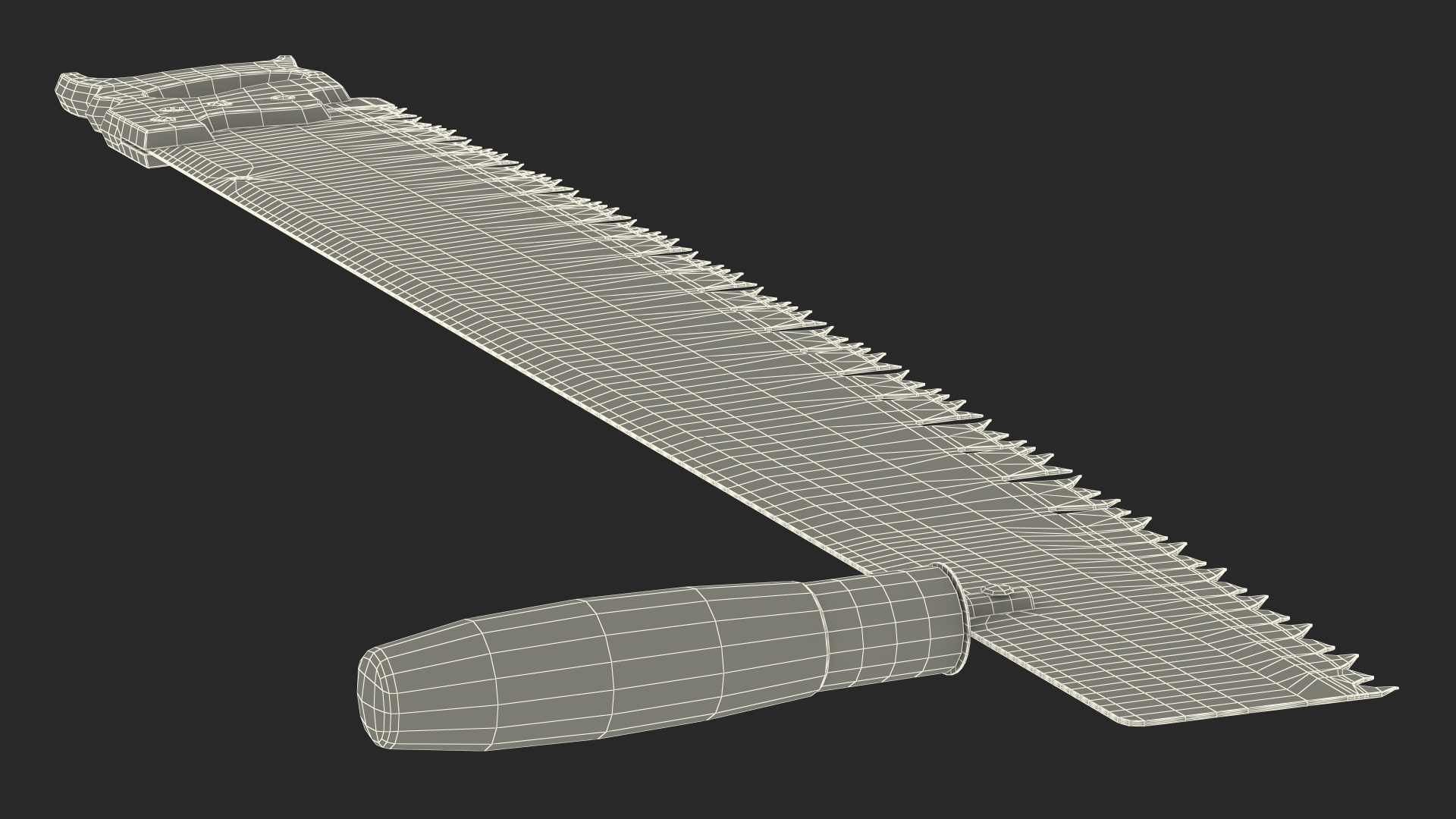 3D model One Man Lynx Brand 3ft Crosscut Saw