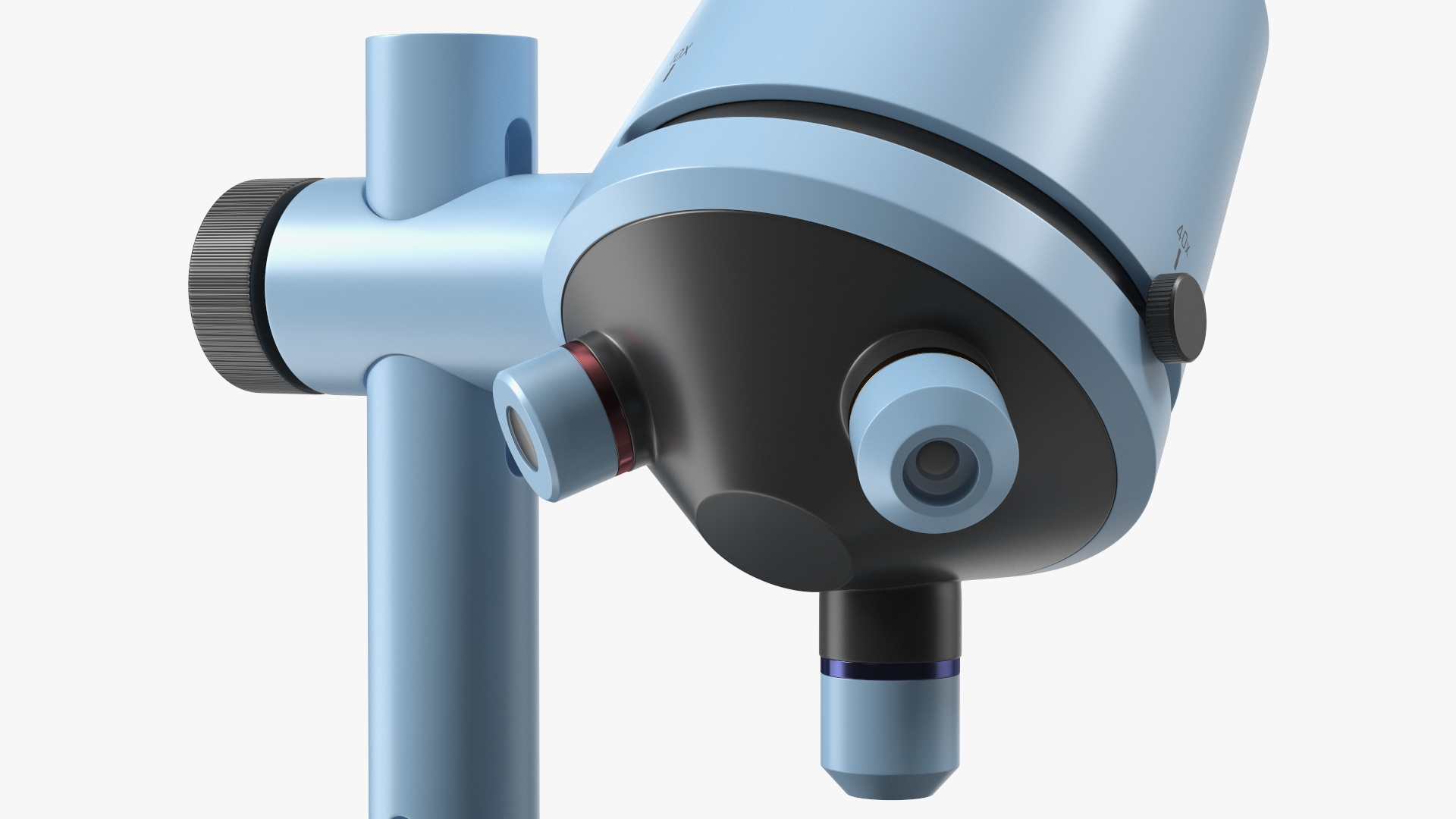 3D model Stereoscopic Modern Microscope Blue