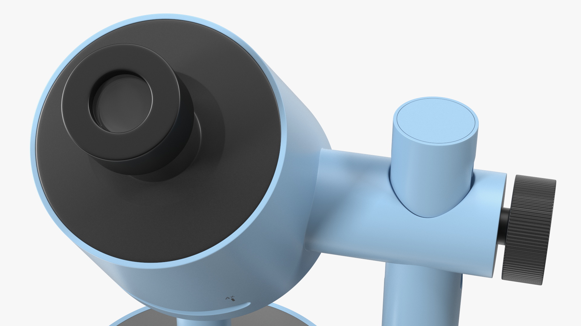3D model Stereoscopic Modern Microscope Blue