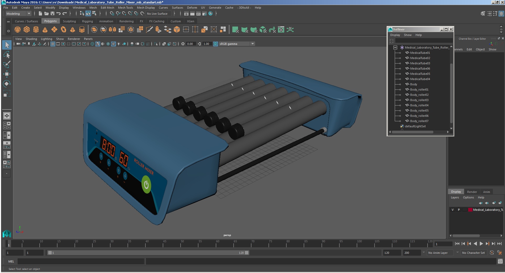 3D Medical Laboratory Tube Roller Mixer