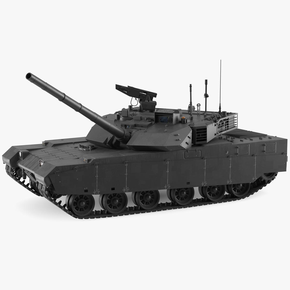 Chinese Tank for City Battlefield Rigged for Cinema 4D 3D model
