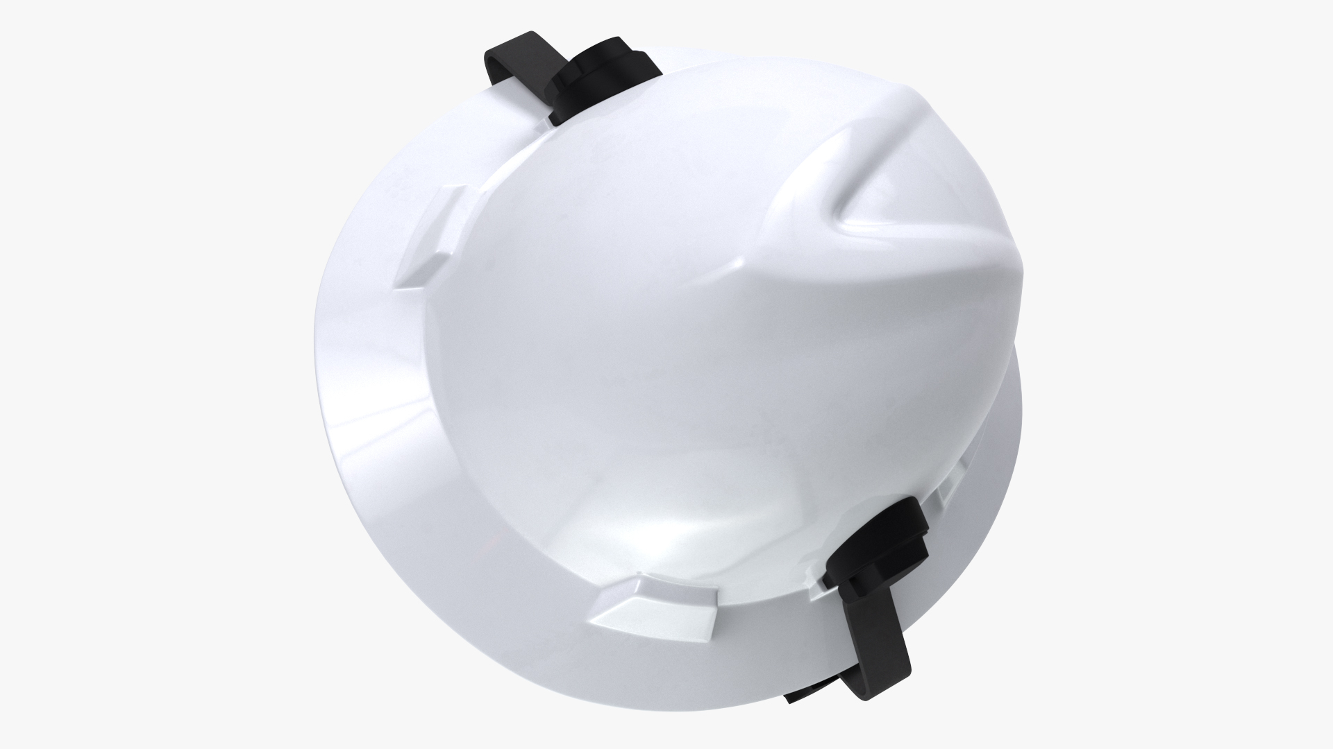Safety Helmet with Earmuffs and Glasses 3D model