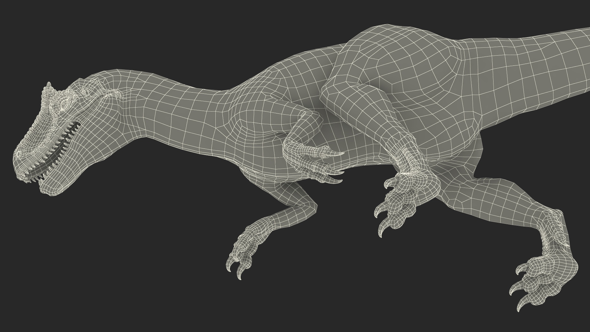 3D Allosaurus Running model