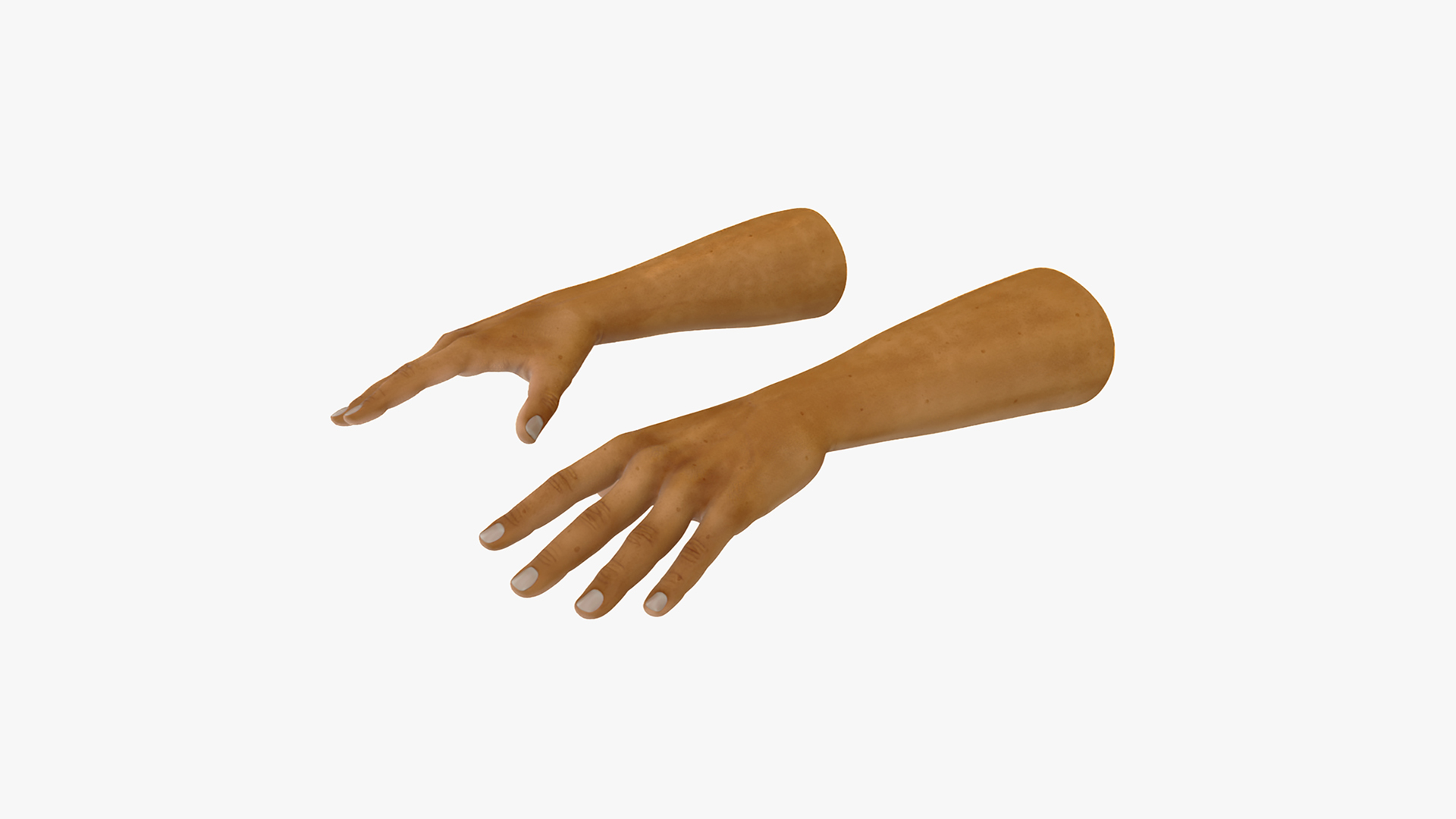 European Man Hands Rigged for Cinema 4D 3D model