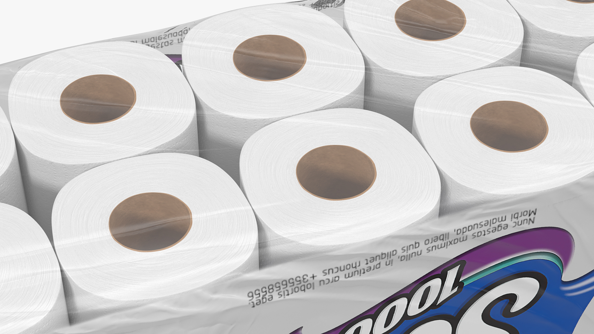 Scott Regular Roll Bath Tissue 20 Rolls 3D model