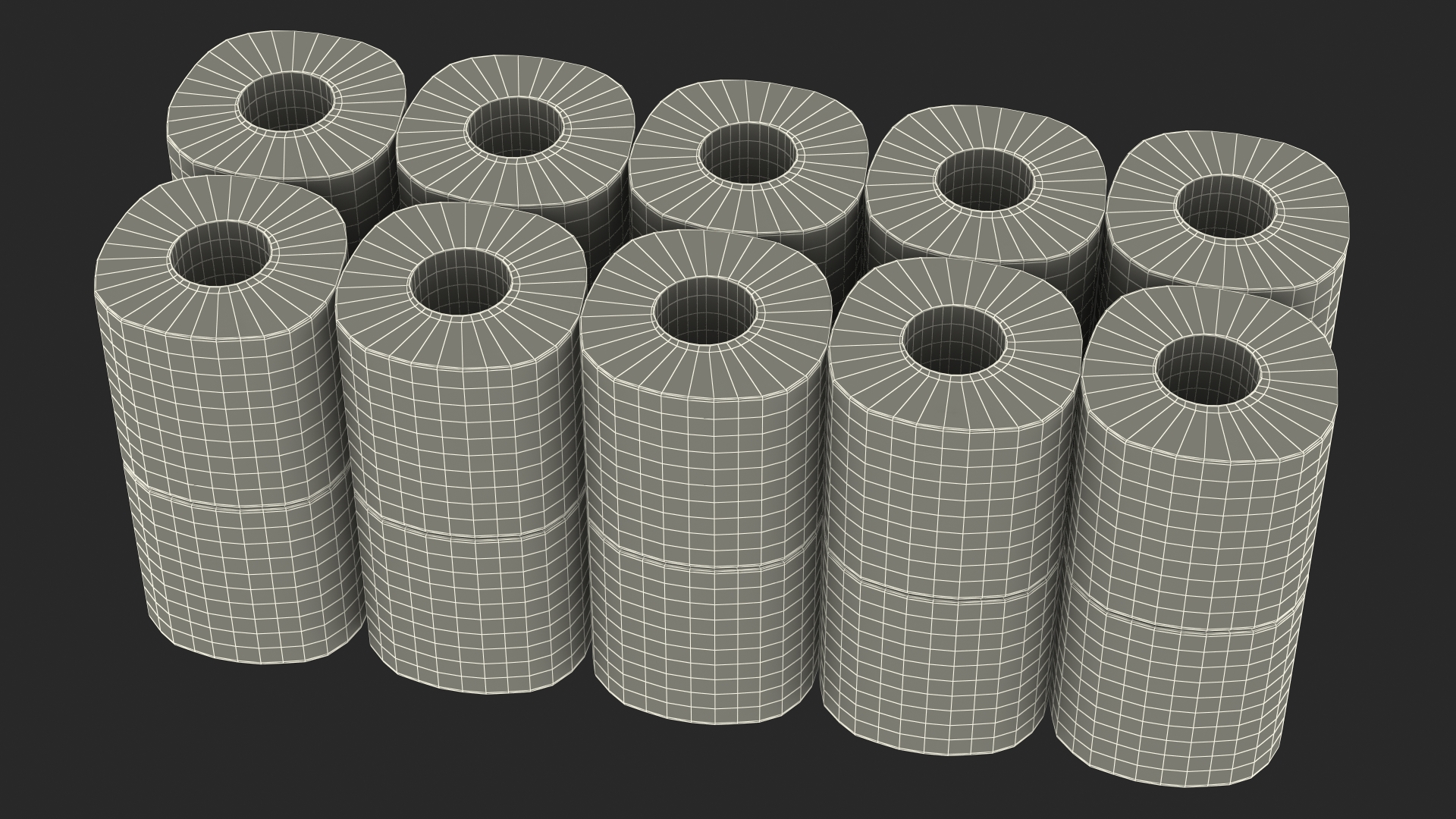 Scott Regular Roll Bath Tissue 20 Rolls 3D model