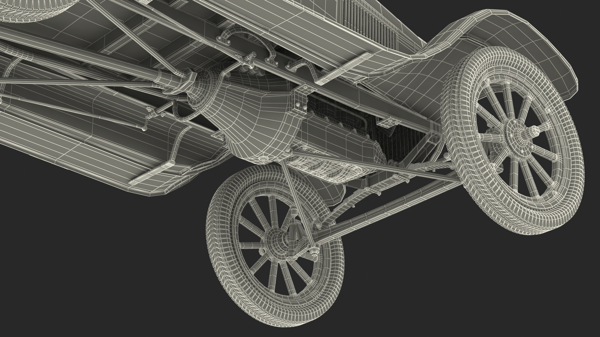 3D model Classic Ford Model T 1926