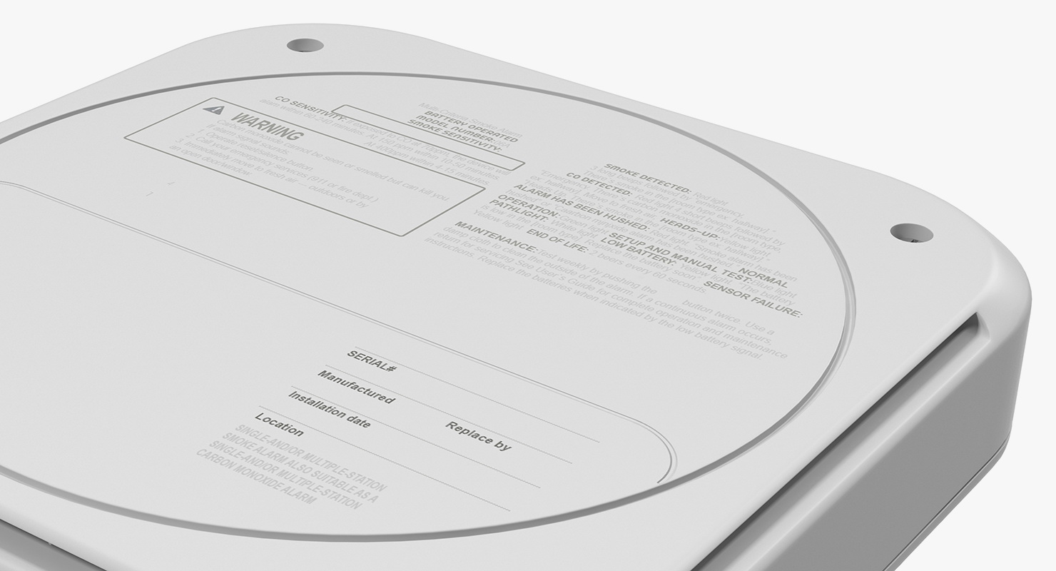 Smoke Detector Generic 2 3D model