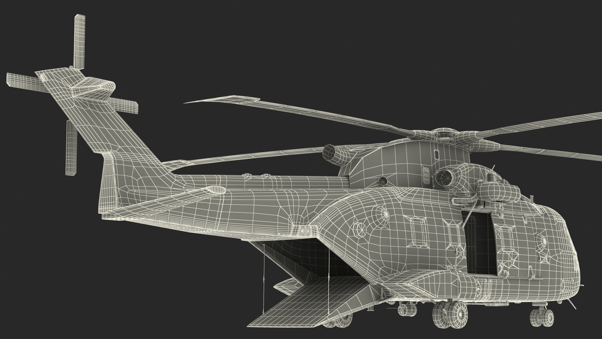 3D Search and Rescue Helicopter model