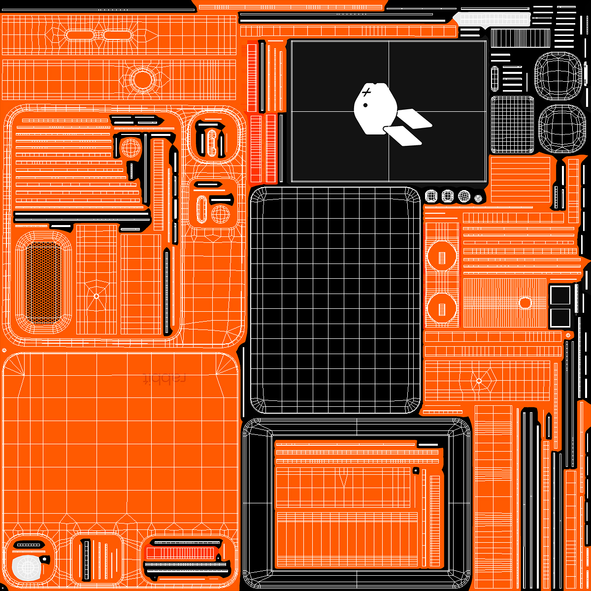 Rabbit R1 AI Assistant Device 3D model