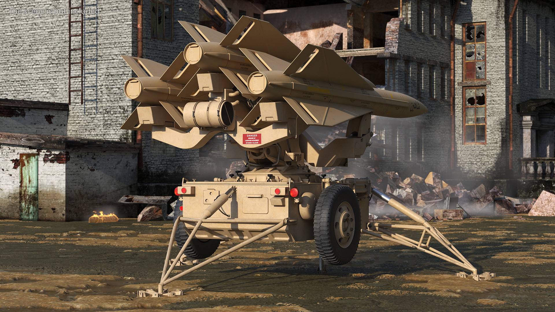 3D MIM23 HAWK System Sand Color model