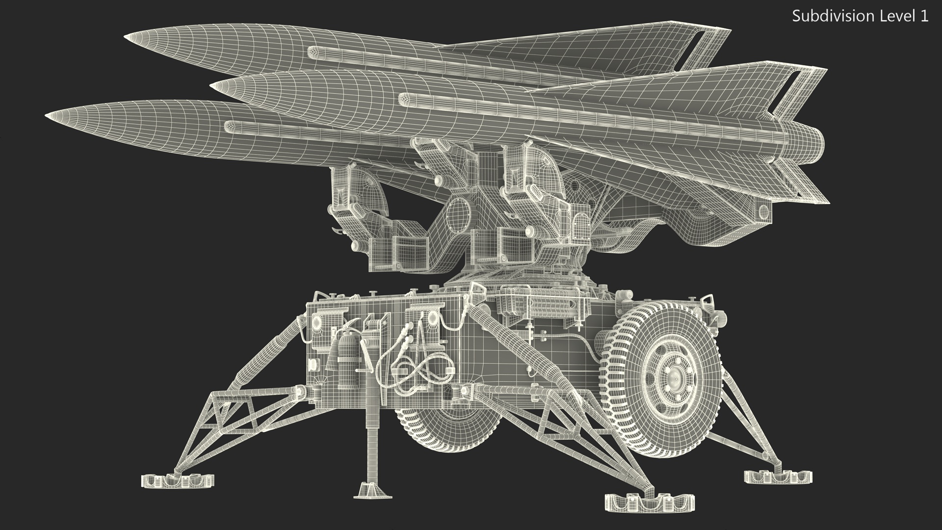 3D MIM23 HAWK System Sand Color model
