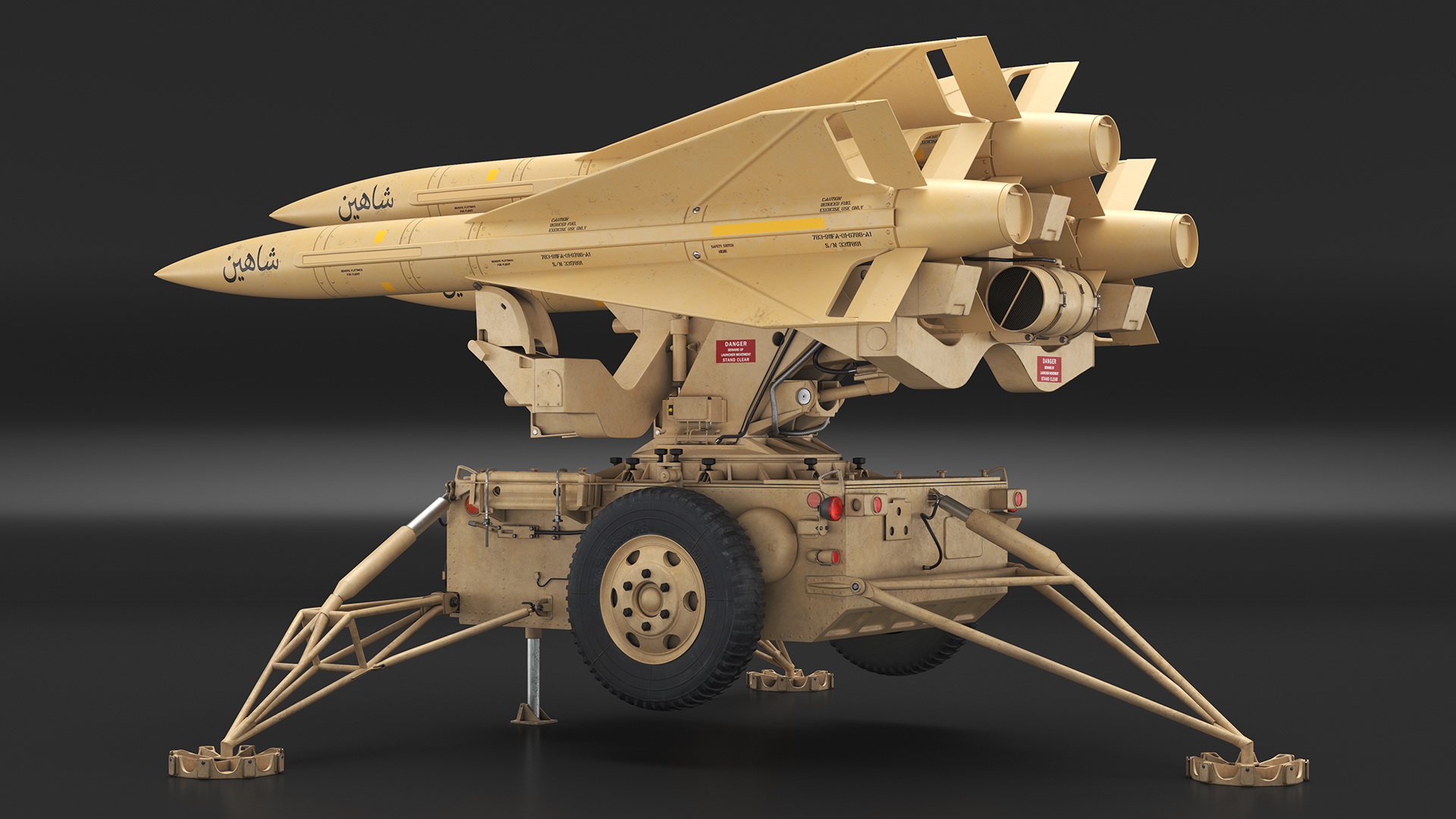 3D MIM23 HAWK System Sand Color model