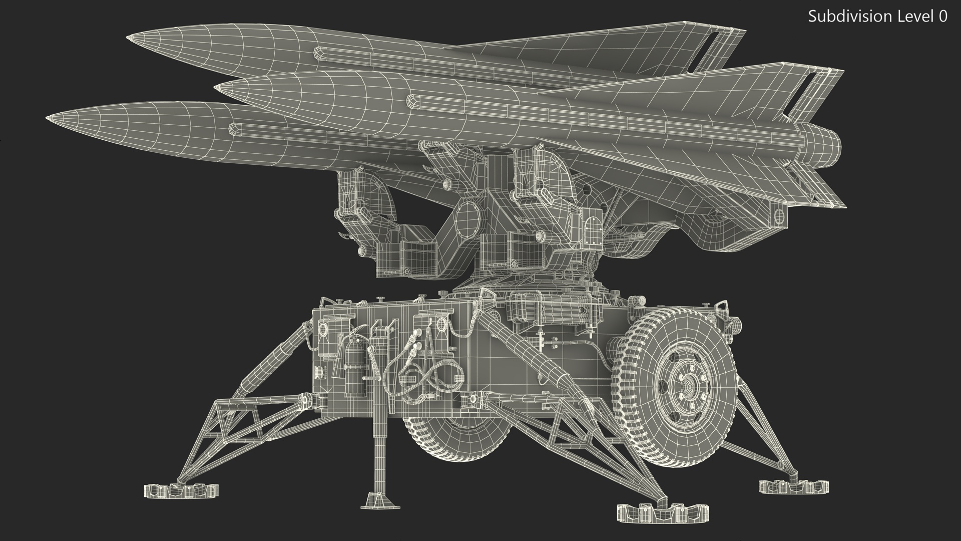 3D MIM23 HAWK System Sand Color model