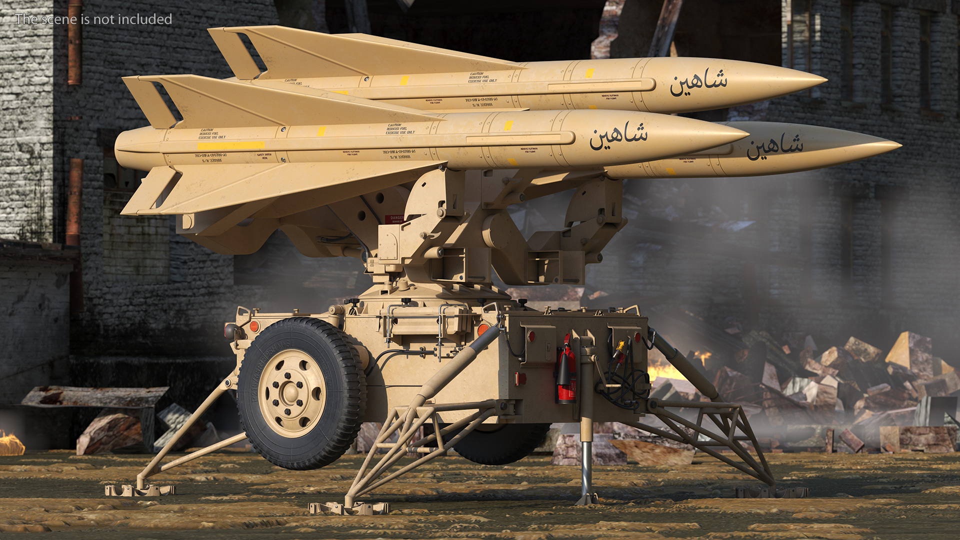3D MIM23 HAWK System Sand Color model