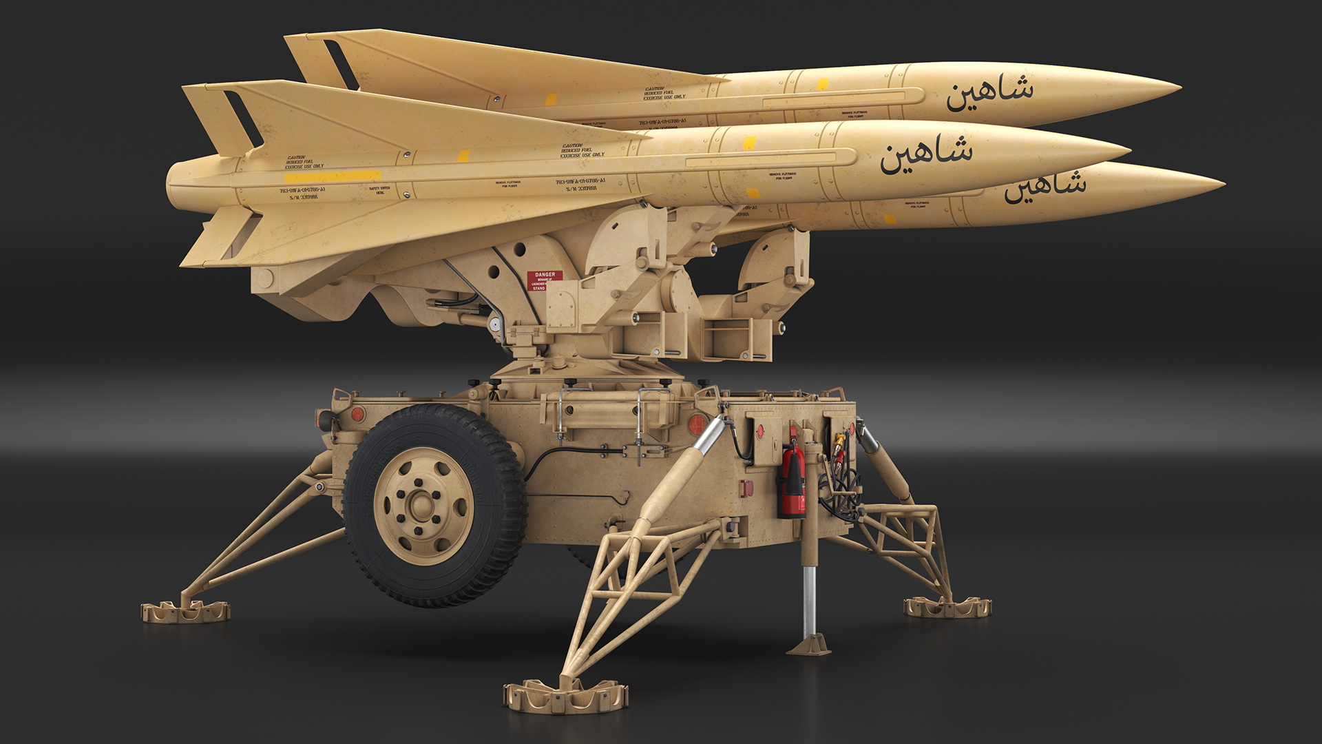 3D MIM23 HAWK System Sand Color model