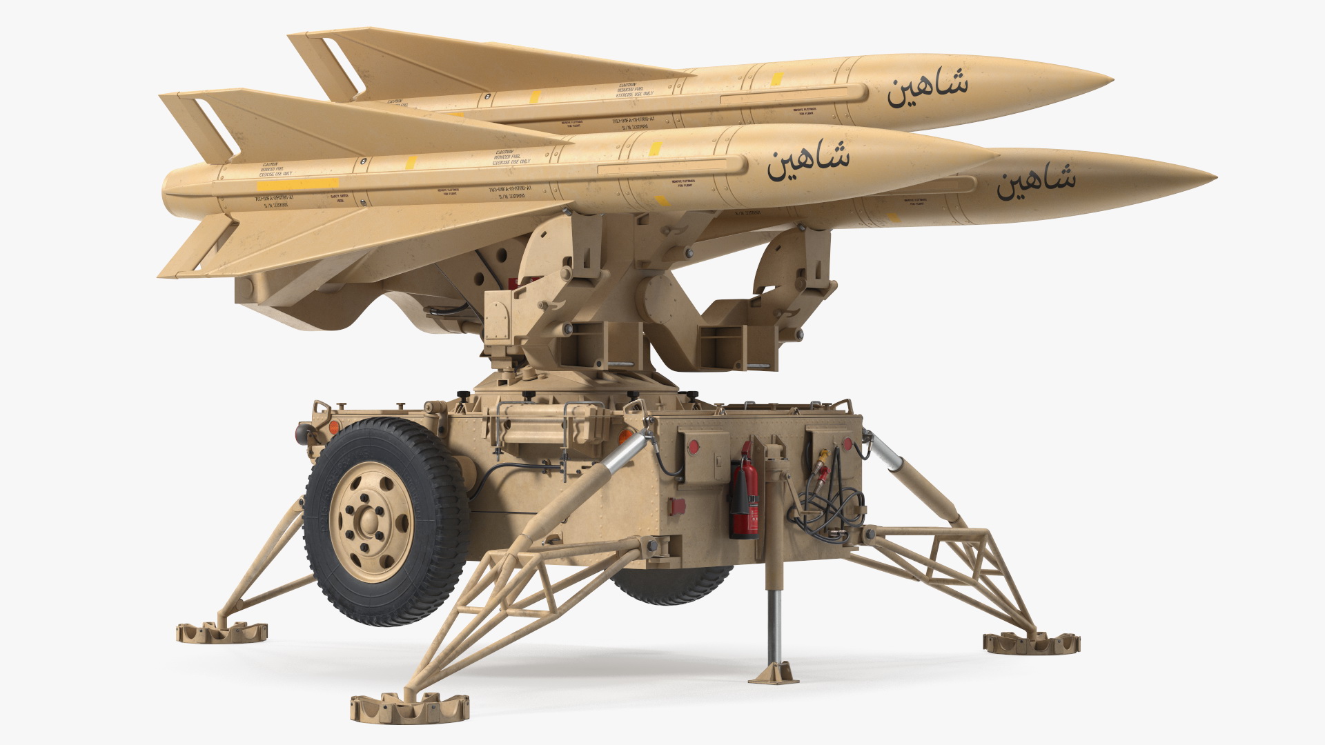 3D MIM23 HAWK System Sand Color model