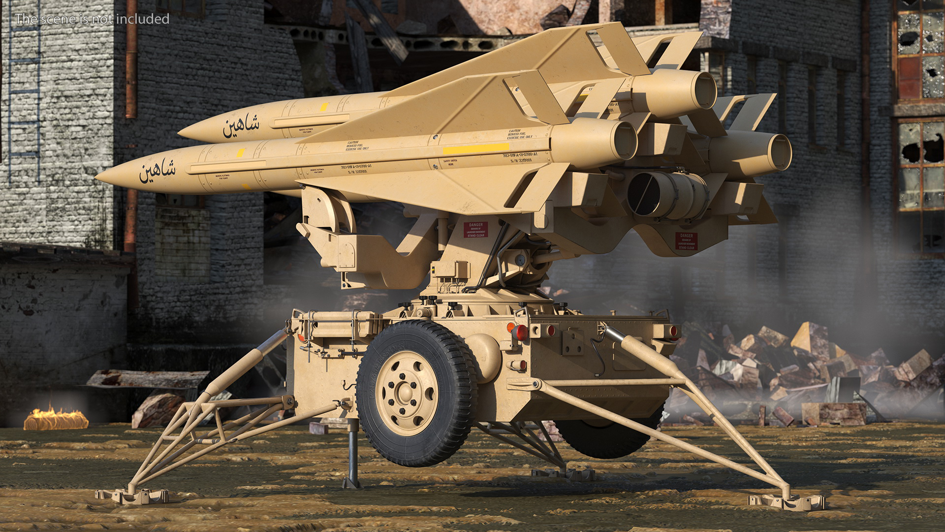 3D MIM23 HAWK System Sand Color model
