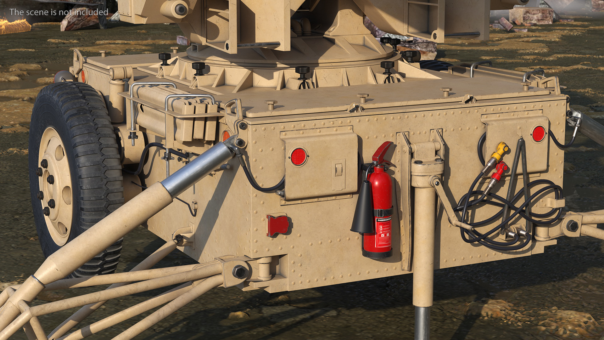 3D MIM23 HAWK System Sand Color model
