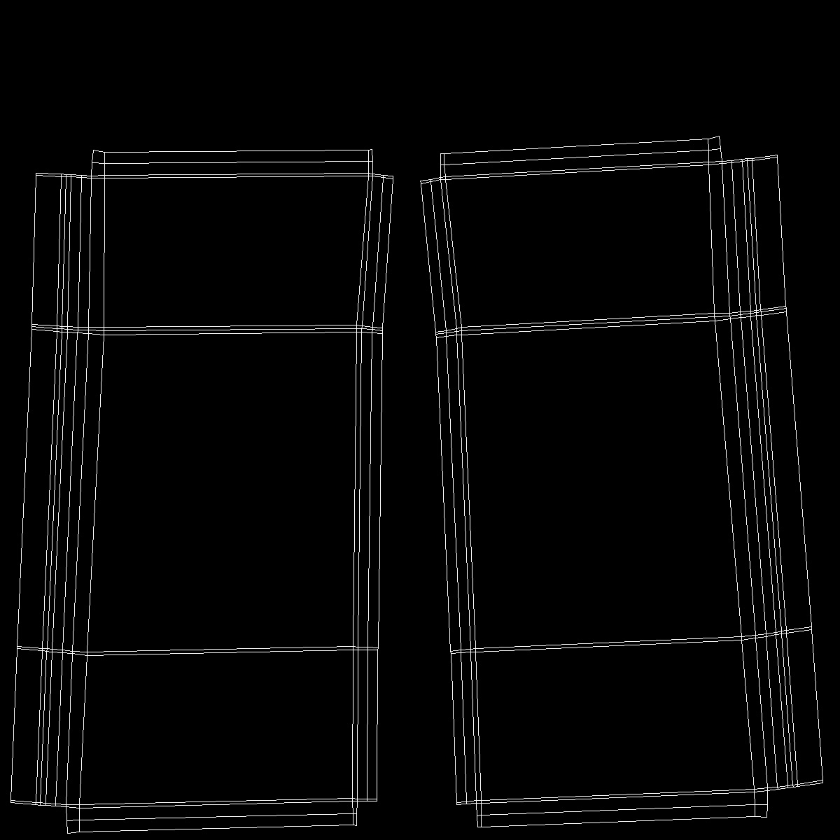 3D Retro Top Mount Fridge Freezer Black