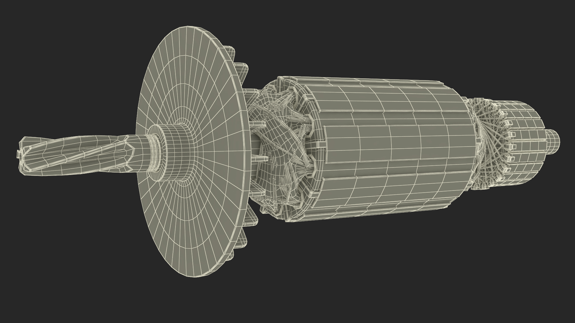 Old Electric Motor Rotor 3D model