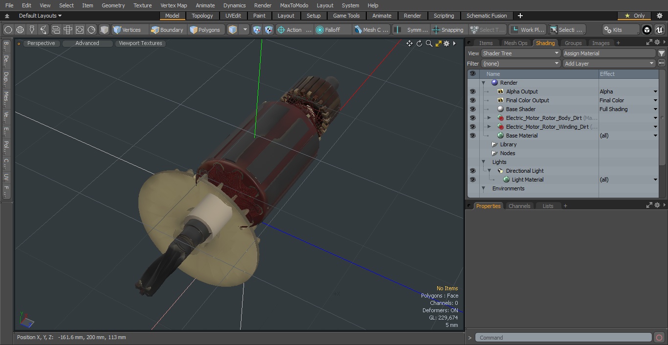 Old Electric Motor Rotor 3D model